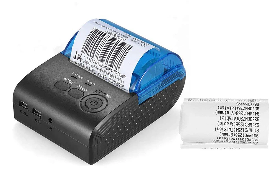 58 мм Термопринтер Bluetooth Android термопринтер POS чековый принтер Счетная машина для супермаркета портативный принтер GZM5802