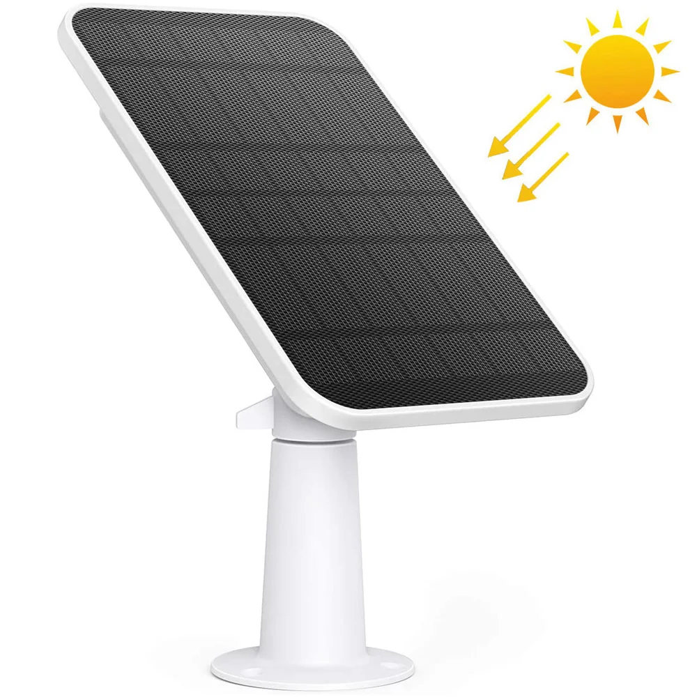 Водонепроницаемое зарядное устройство с солнечными панелями для IP-камеры