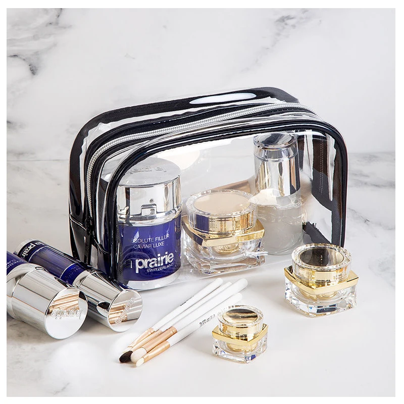 

1Pcs Portable Transparent MakeUp Bag Women Travel Storage Bag Toiletry Organize Water Proof ​Cosmetic Bag Female Wash Bag