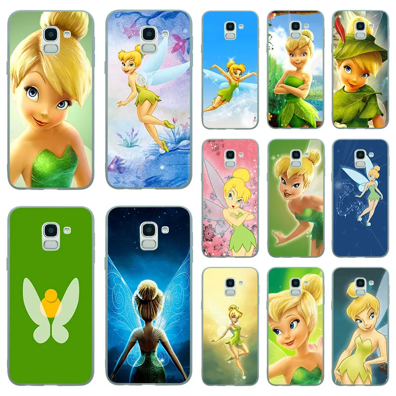 Силиконовый чехол s для samsung Galaxy J3 J5 J7 2016 2017 J2 Pro J4 J6 J8 2018 Tinkerbell Матовый ТПУ телефона