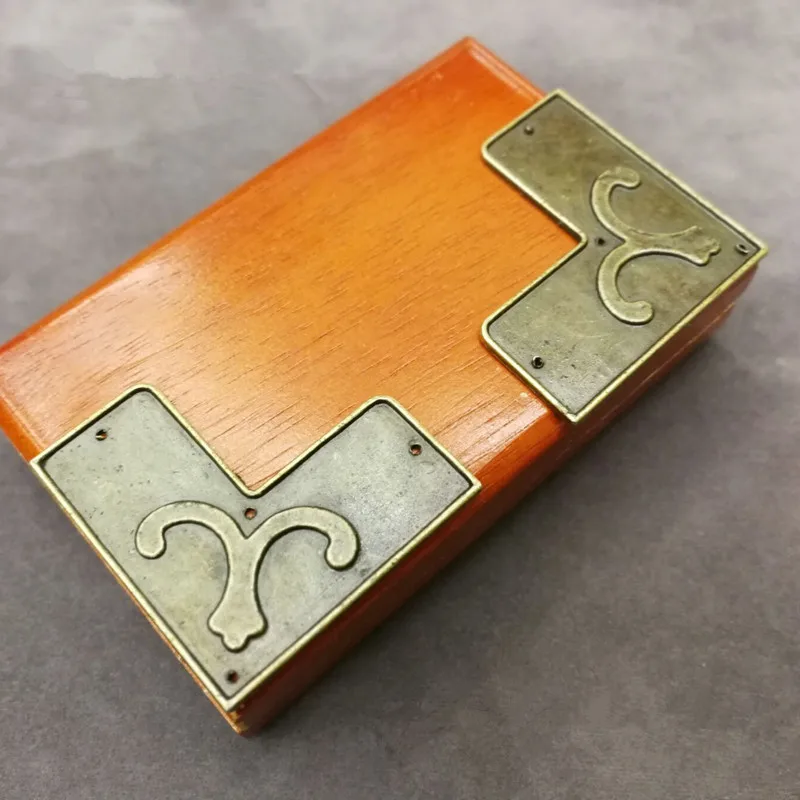 2 шт. старинная деревянная коробка в китайском стиле защита для ног и углов