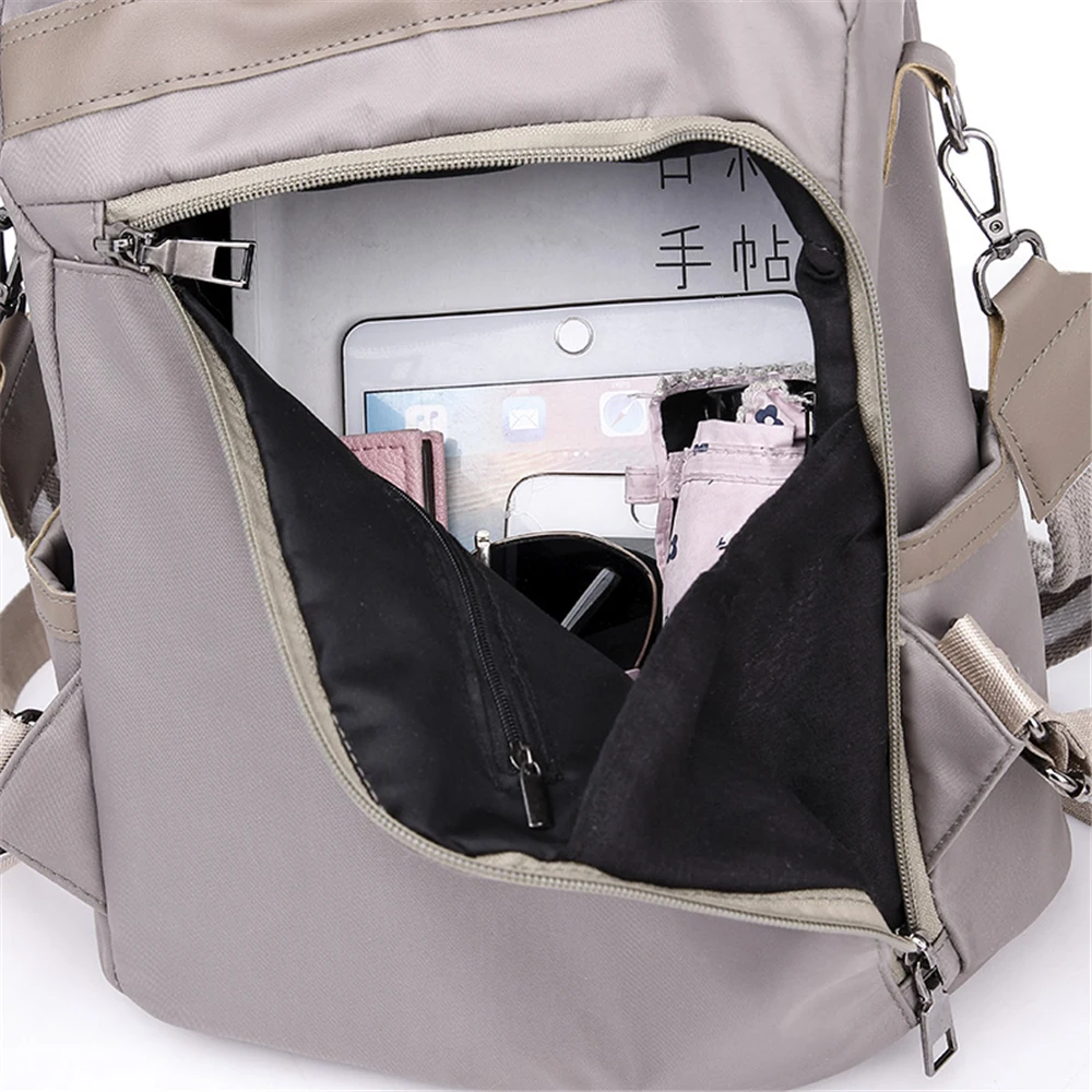 Mochilas женский рюкзак, Женский кошелек, водонепроницаемый нейлоновый Противоугонный рюкзак, легкие сумки на плечо, женская сумка, женская сумка