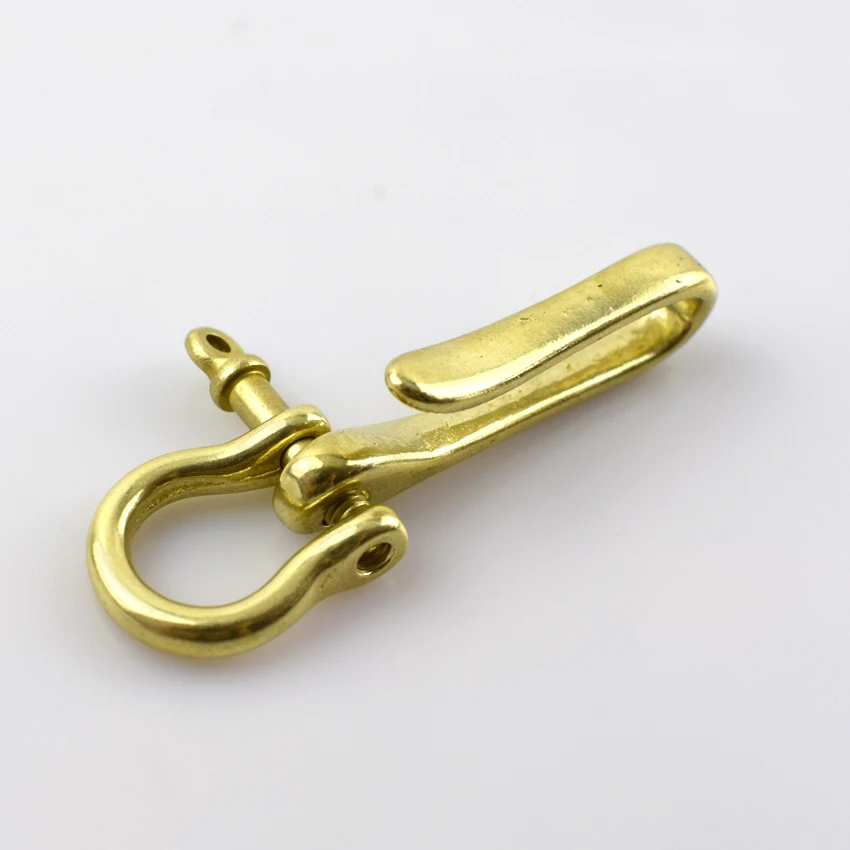 2 шт. латунь U Форма сумка пряжки Сережка D кольцо в виде застежки для логотипы