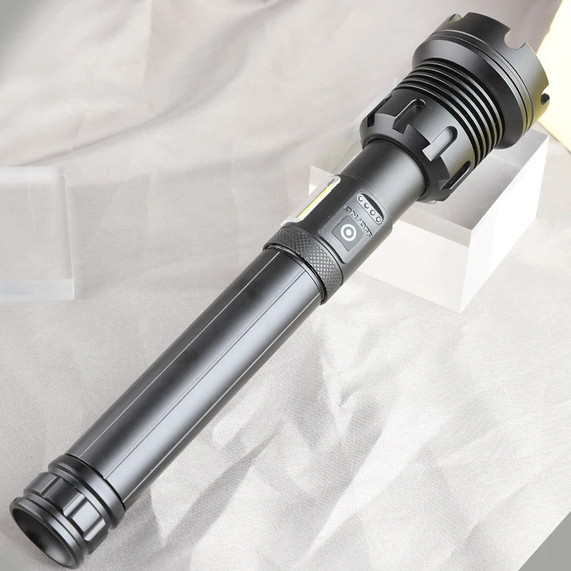 Günstig Multifunktionale Outdoor-tool P90 LED USB Port Aufladbare Taschenlampe Zoomable High Power Outdoor Taschenlampe Mit COB Seite Licht