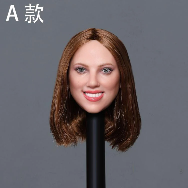 GC033 1/6 европейские и американские куклы Wowen голова улыбающееся лицо с глубокими