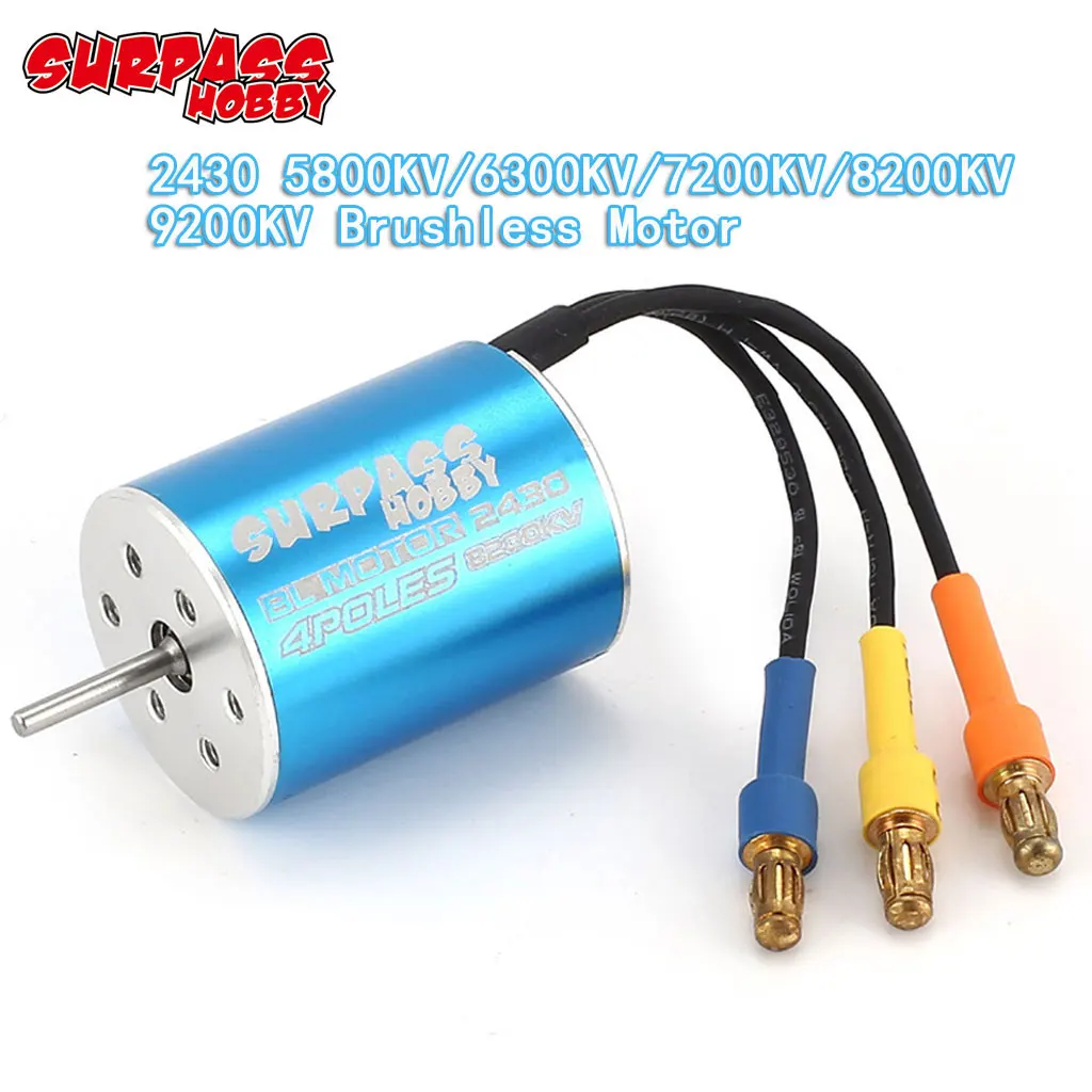 

Двигатель бесщеточный Surpass Hobby 2430 5800KV 7200KV 8200KV для Tamiya Wltoys kyosho 1/18 1/20 1/22 RC Car Truck Boat