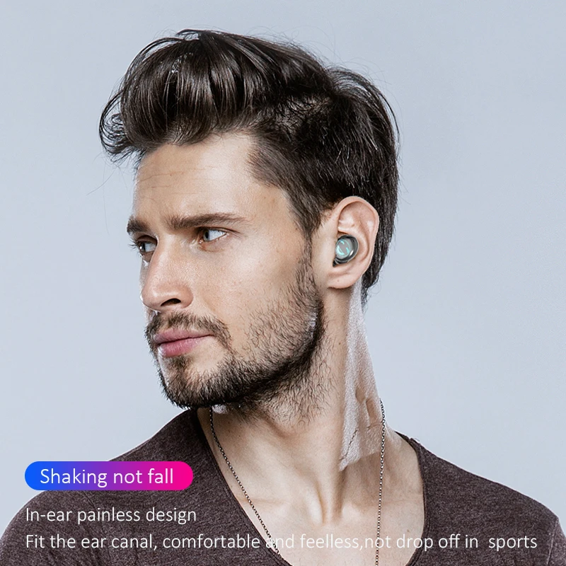 Беспроводные Bluetooth наушники 5,0 наушники спортивные мобильные наушники TWS проводом Bluetooth наушники стерео гарнитура с микрофоном для Apple