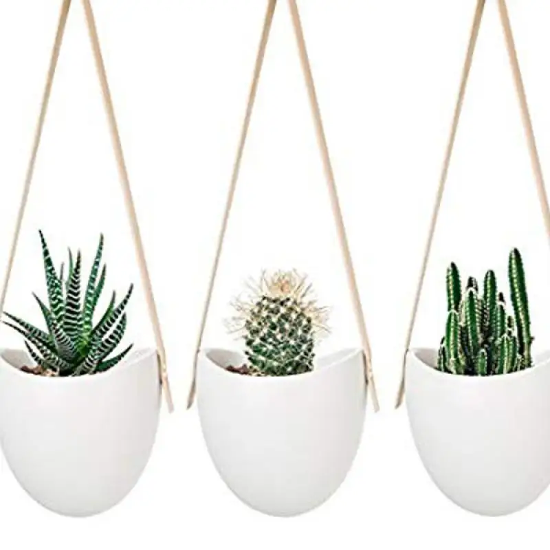 

3 шт., керамические подвесные горшки для растений