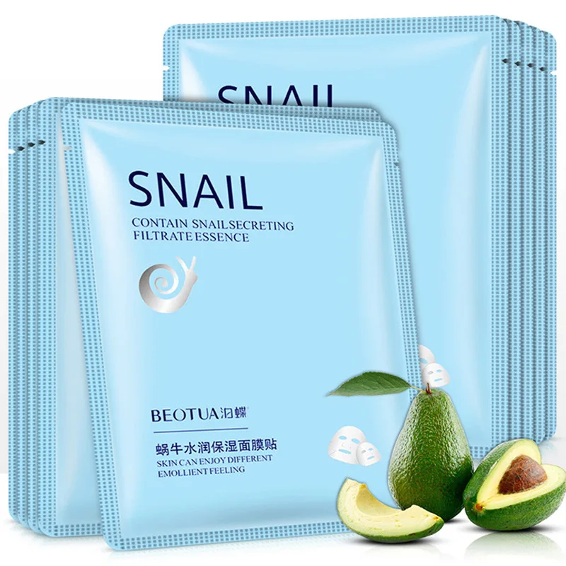 10 шт. улитка маска для ухода за кожей лица увлажняющая уход отбеливание контроль