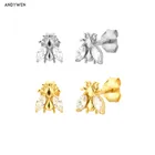ANDYWEN, Стерлинговое Серебро 925 пробы, новые пчелы, стиль панк, модный пирсинг, роскошные циркониевые серьги с животными