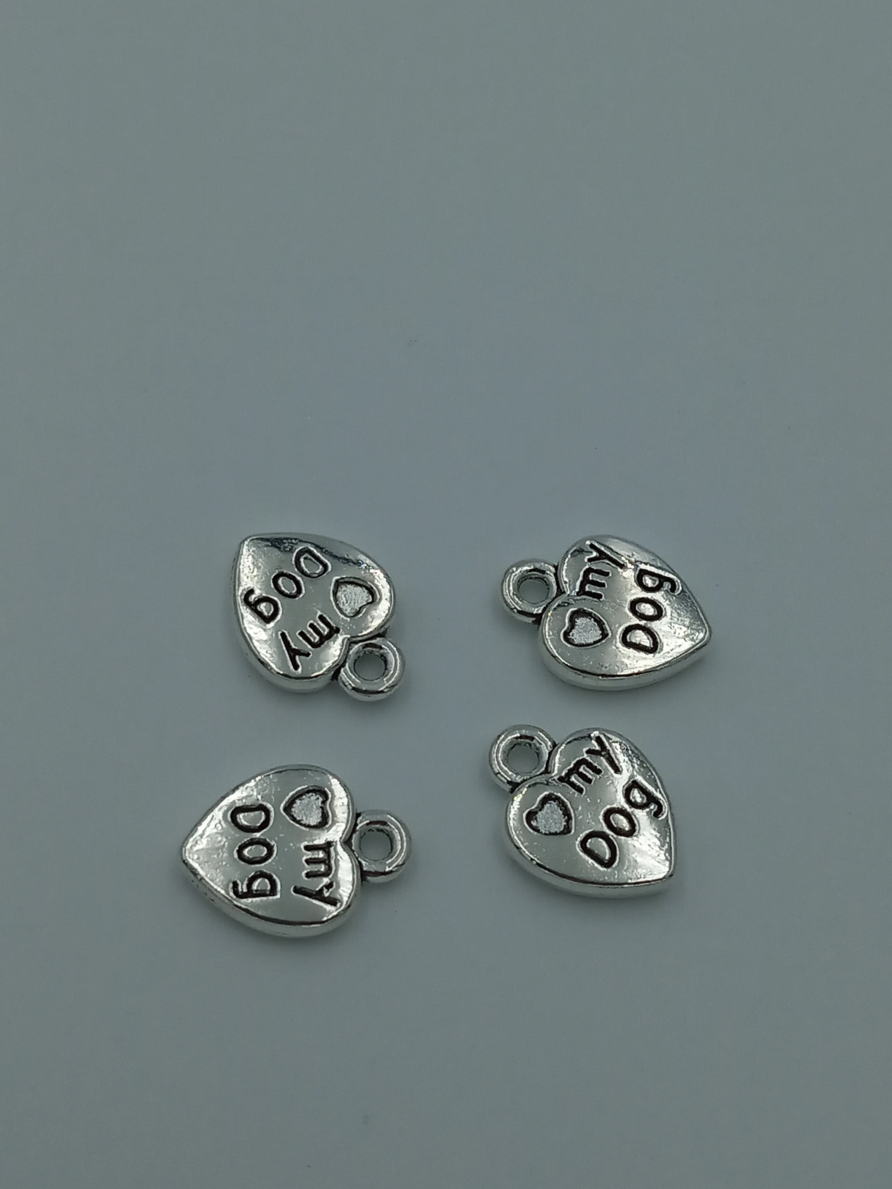 

30pcs Love my dog charms pendant 13x10mm antique silver ornament accessories jewelry making craft DIY base material