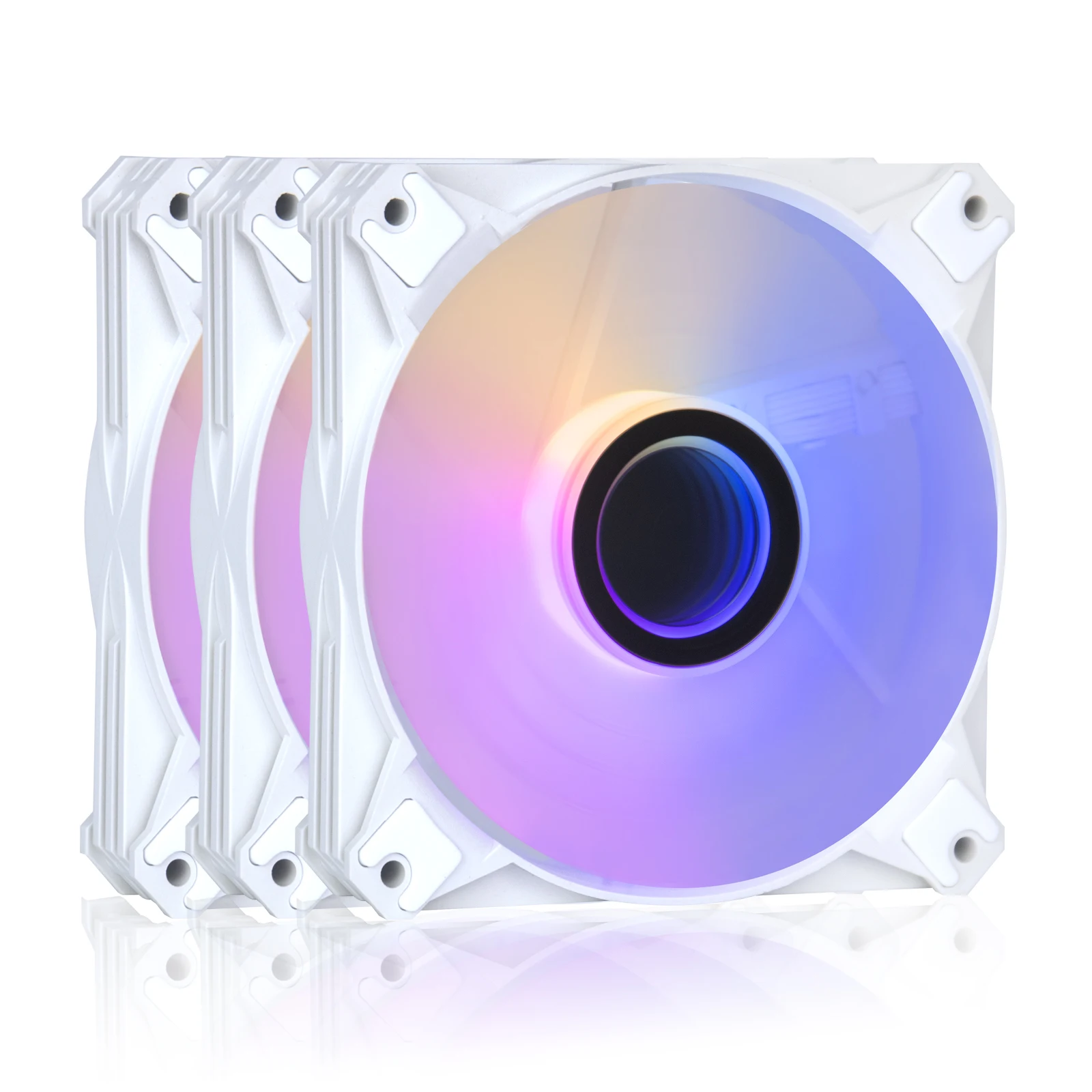 darkflash computer pc case fans 120mm rgb fan 4pin pwm argb cooling fan 3pin 5v aurora effect colorful choice 12cm ventilador free global shipping