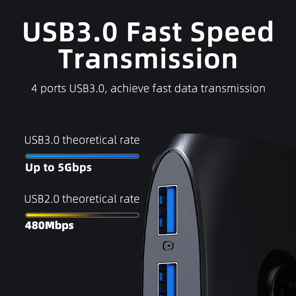 KVM-переключатель Unnlink USB 3 0 2 или 4 компьютера для совместного использования