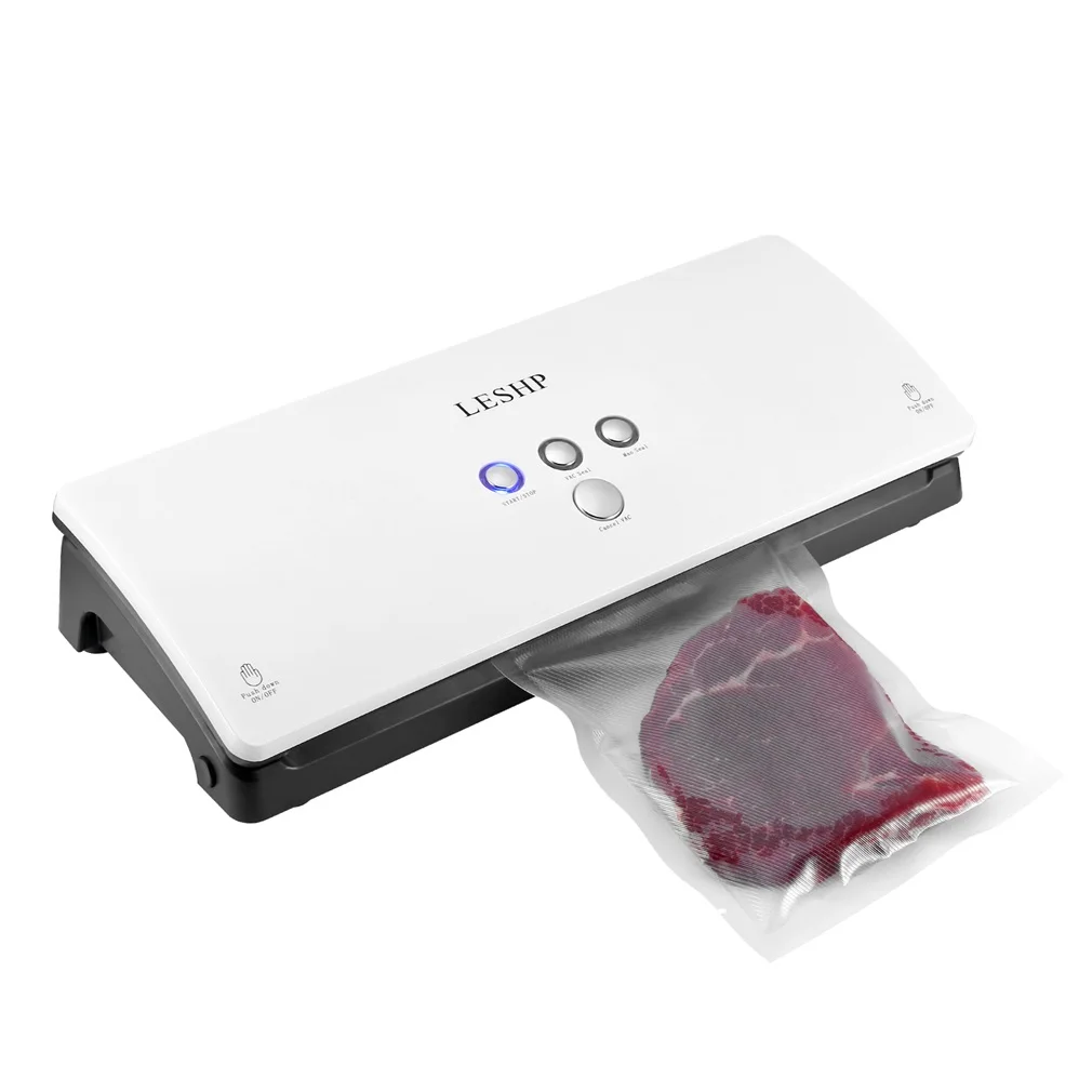 LESHP Portable Compact Simple Operations Vacuum Sealer Sealing Machine for Household Food Preservation White ABS | Инструменты