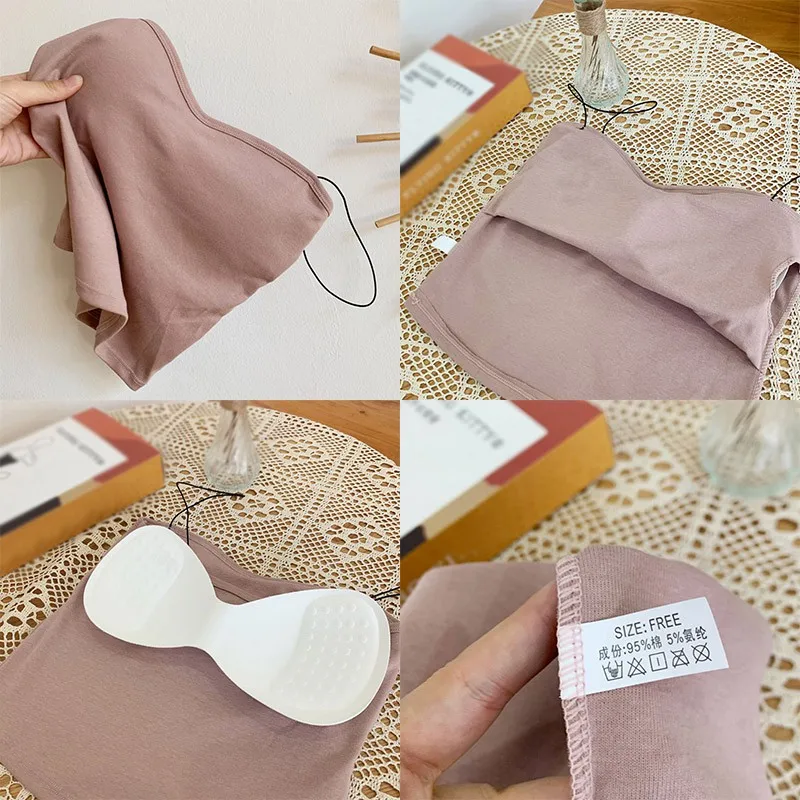 

Women Tank Crop Top Seamless Underwear Female Crop Tops Sexy Lingerie Intimates With Removable Padded Camisole Femme Fashion