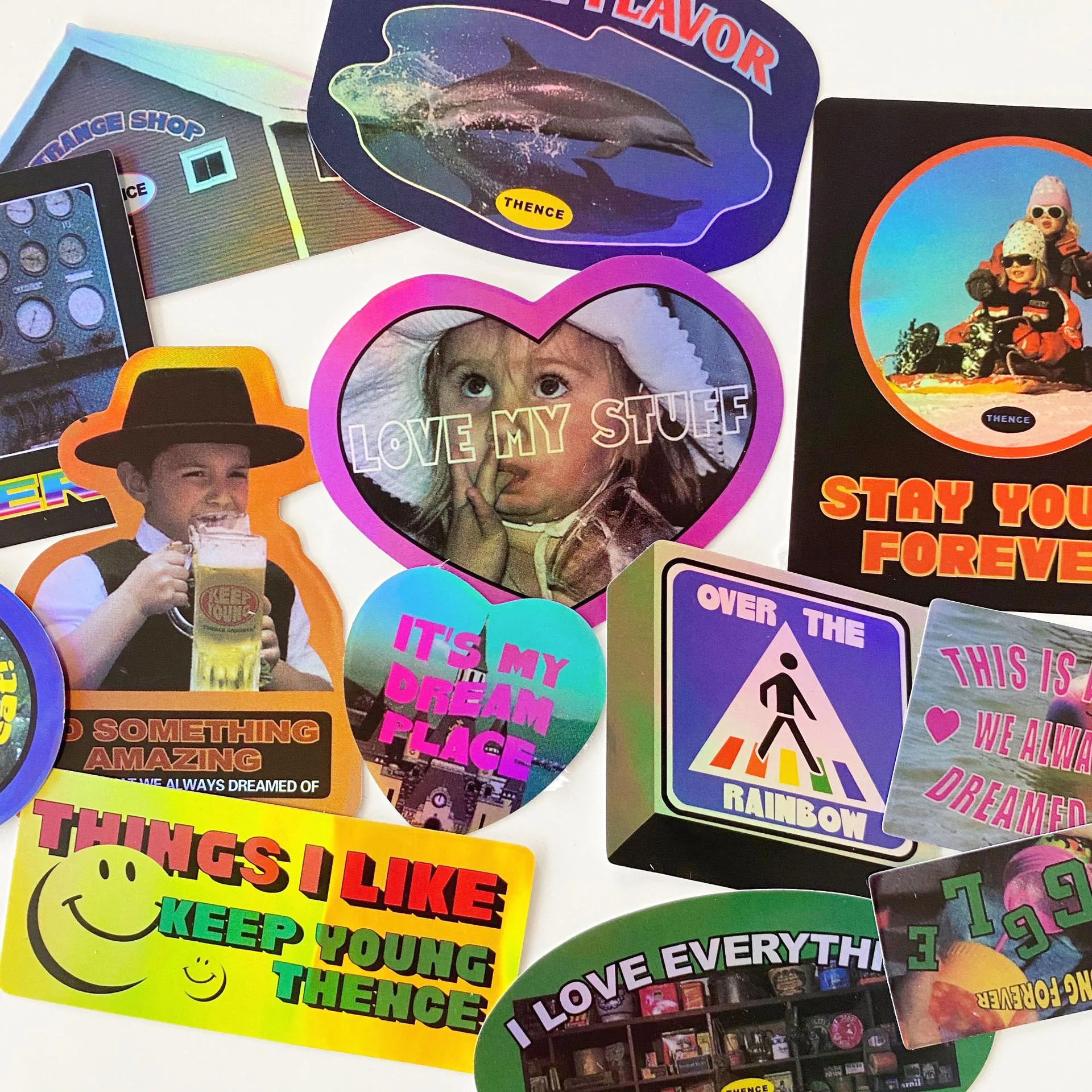 

Pink Vintage Color Laser Scrapbooking Decorative Sticker Korean DIY Diary Album Phone iPad Stick Label Kawaii Stationery