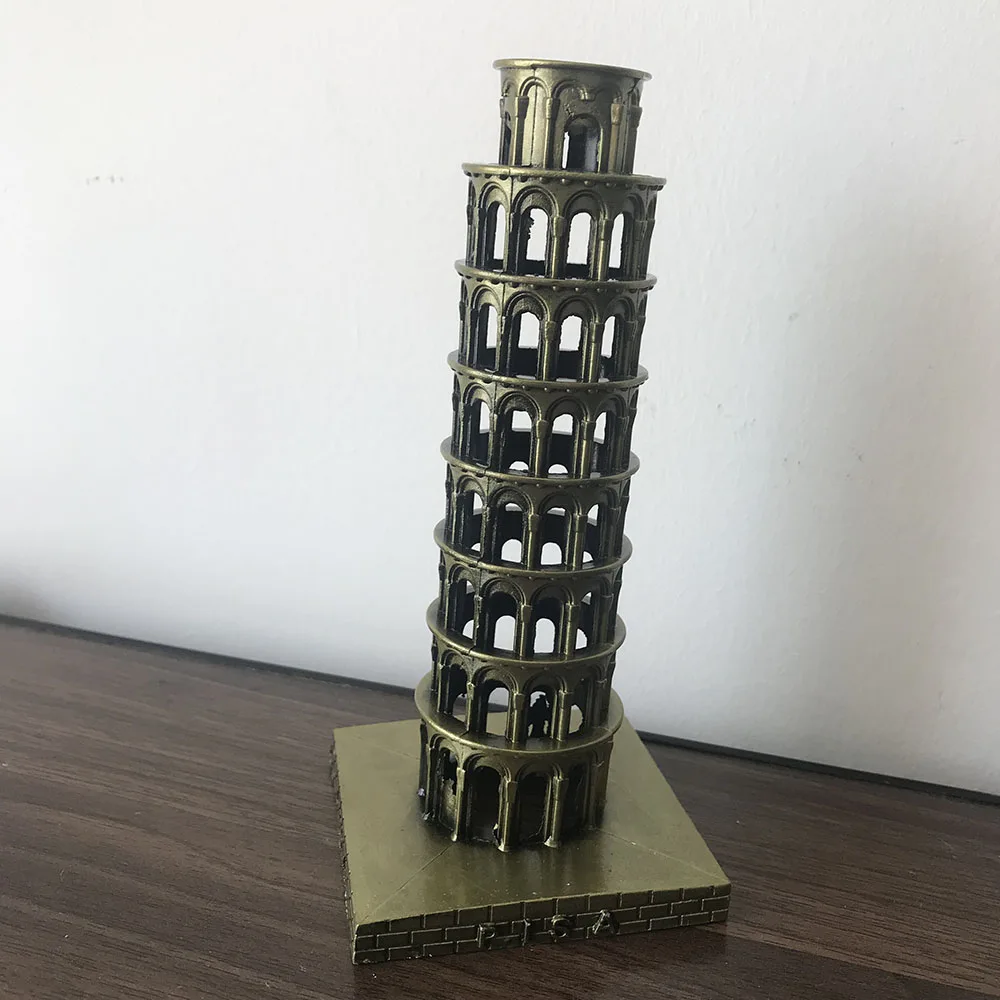Миниатюрная Башня Халифа часы с эмпией Биг Бен здание мерльона Пиза башня