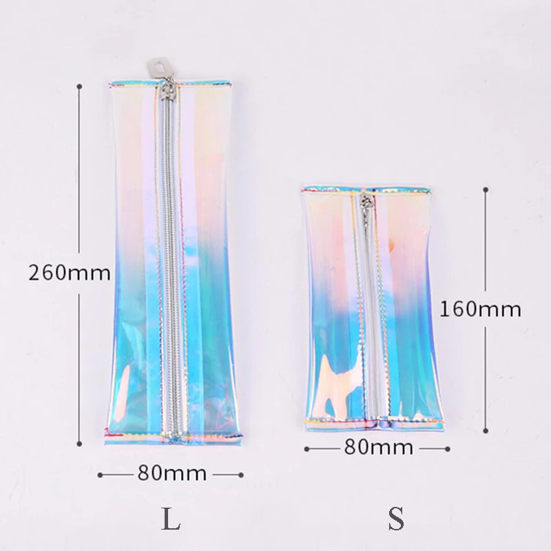 ETya Женская лазерная прозрачная косметичка дорожный складной органайзер сумки