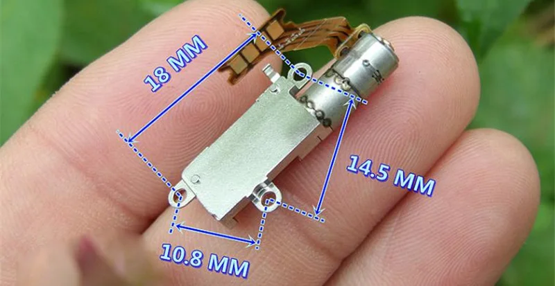 Новый точный мини подъемный двигатель 2 фазы 4 провода 5 мм2 шаговый с планетарным