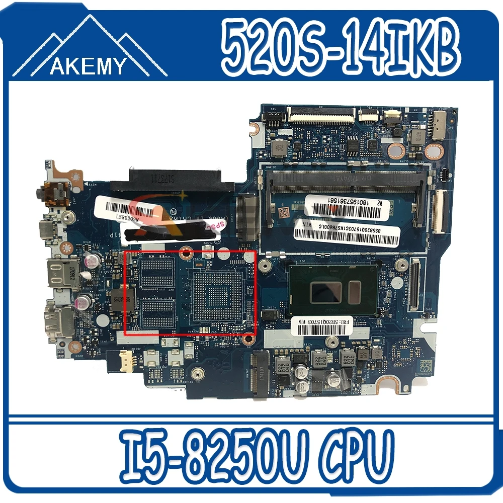 

FLEX5-1470 For Lenovo Ideapad 520S-14IKB 320S-14IKB motherboard LA-E541P w/ I5-8250U FRU 5B20Q15703 100% Fully Tested