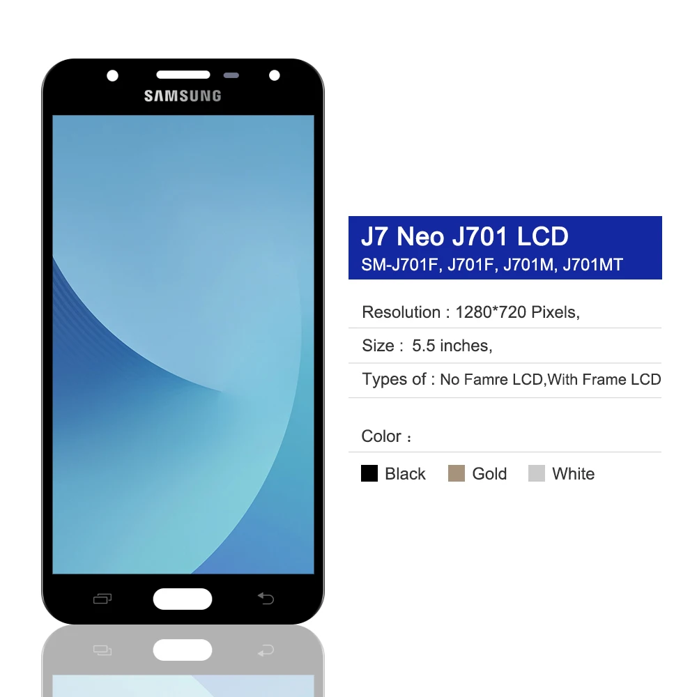 ЖК-экран Super Amoled для Samsung Galaxy J7 дисплей с дигитайзером в сборе J701 J701F J701M Neo Core