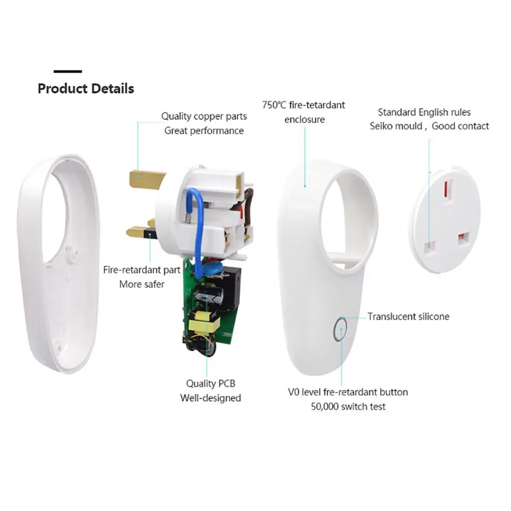 

Home Smart Alexa Sockets Work Switch S26 Basic WiFi Smart Socket AU/CN/EU/UK/US With Wireless Google Power Home