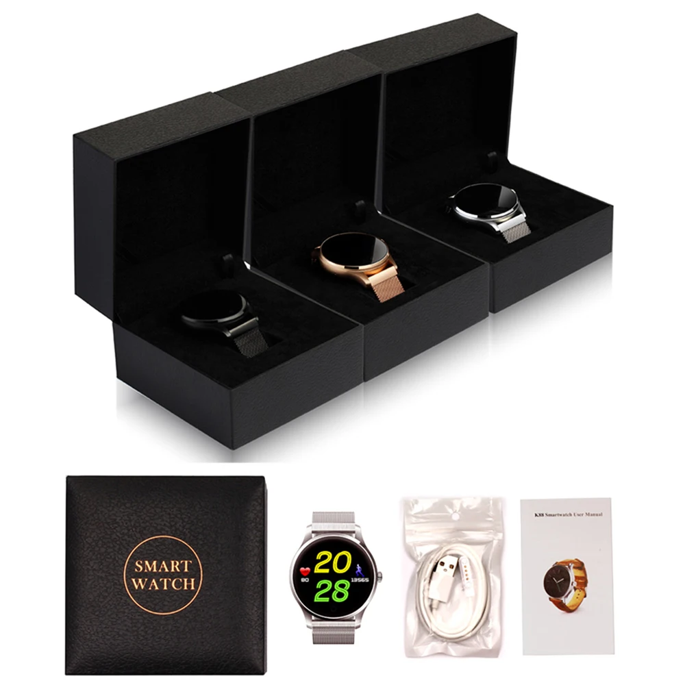 Умные часы K88 для мужчин и женщин фитнес браслет трекер монитор сердечного ритма