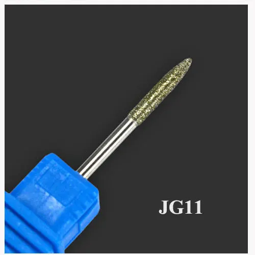 JG11 Корундовое сверло для ногтей, алмазная фреза, сверло для электрической машины, пилочки для маникюра, гель для удаления, аксессуары для ногтей, инструмент JG01-17-1 - Цвет: JG11
