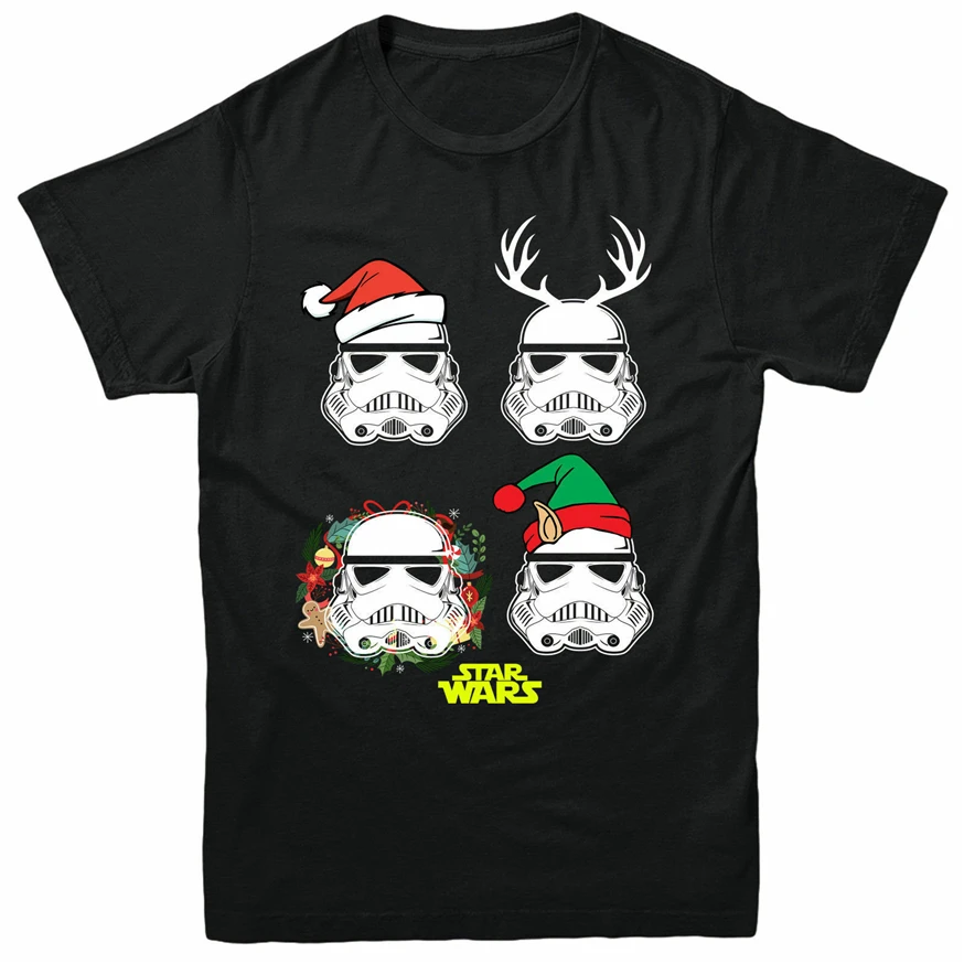 Star Wars Christmas T-Shirt, Stormtrooper Elf Festive Gift Adults& Kids Tee Top Cool Gift Personality Tee Shirt