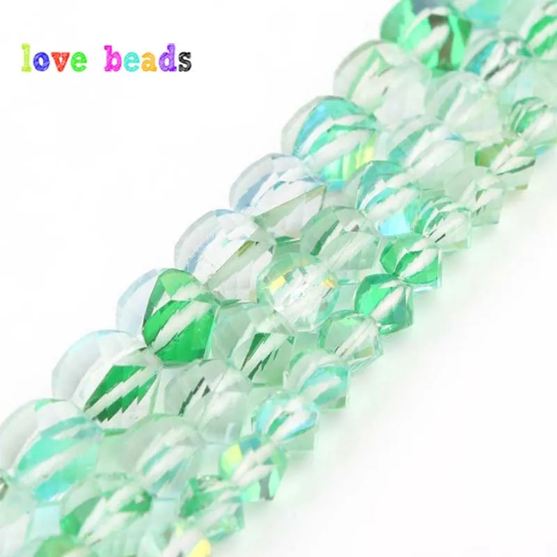Высококачественные зеленые Австрийские хрустальные скрученные граненые бусины