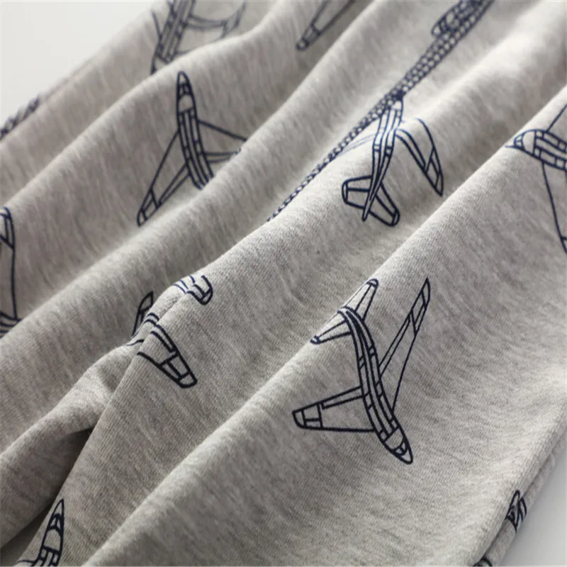 

Boys Pants Baby Boys New Cartoon Cotton Pants with Airplane Applique Cute Printed Baby Spring Autumn Pant for Boys