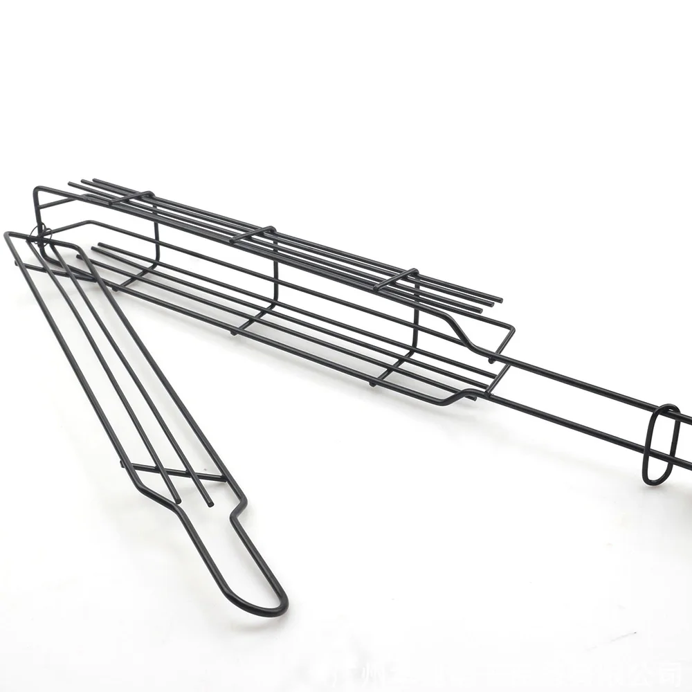 2 шт. корзина для барбекю в форме железного шампура практичная клетка сетчатый