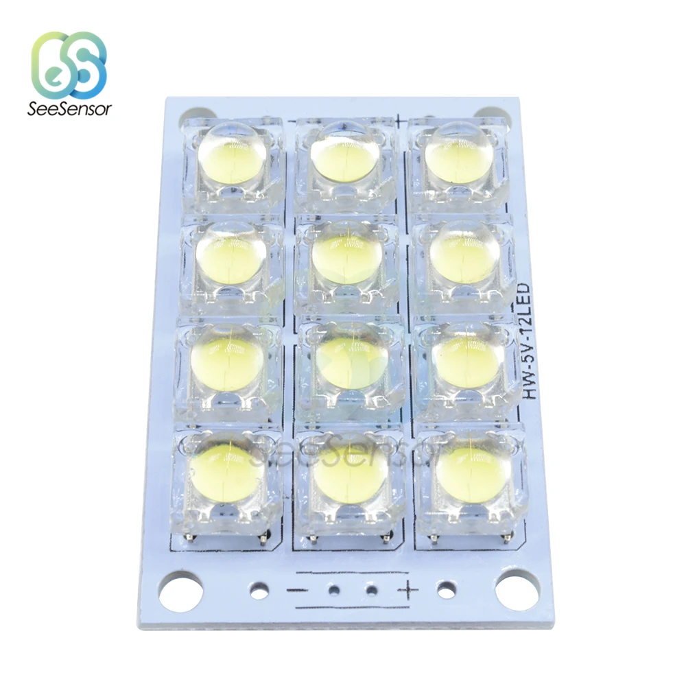 Сверхъяркая Белая светодиодная доска Piranha постоянный ток 3 5 В 12 светодиодов