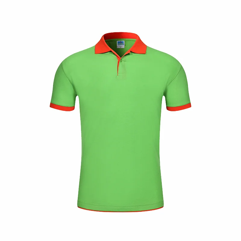 Новинка дешевая Высококачественная хлопковая рубашка-поло на заказ с коротким
