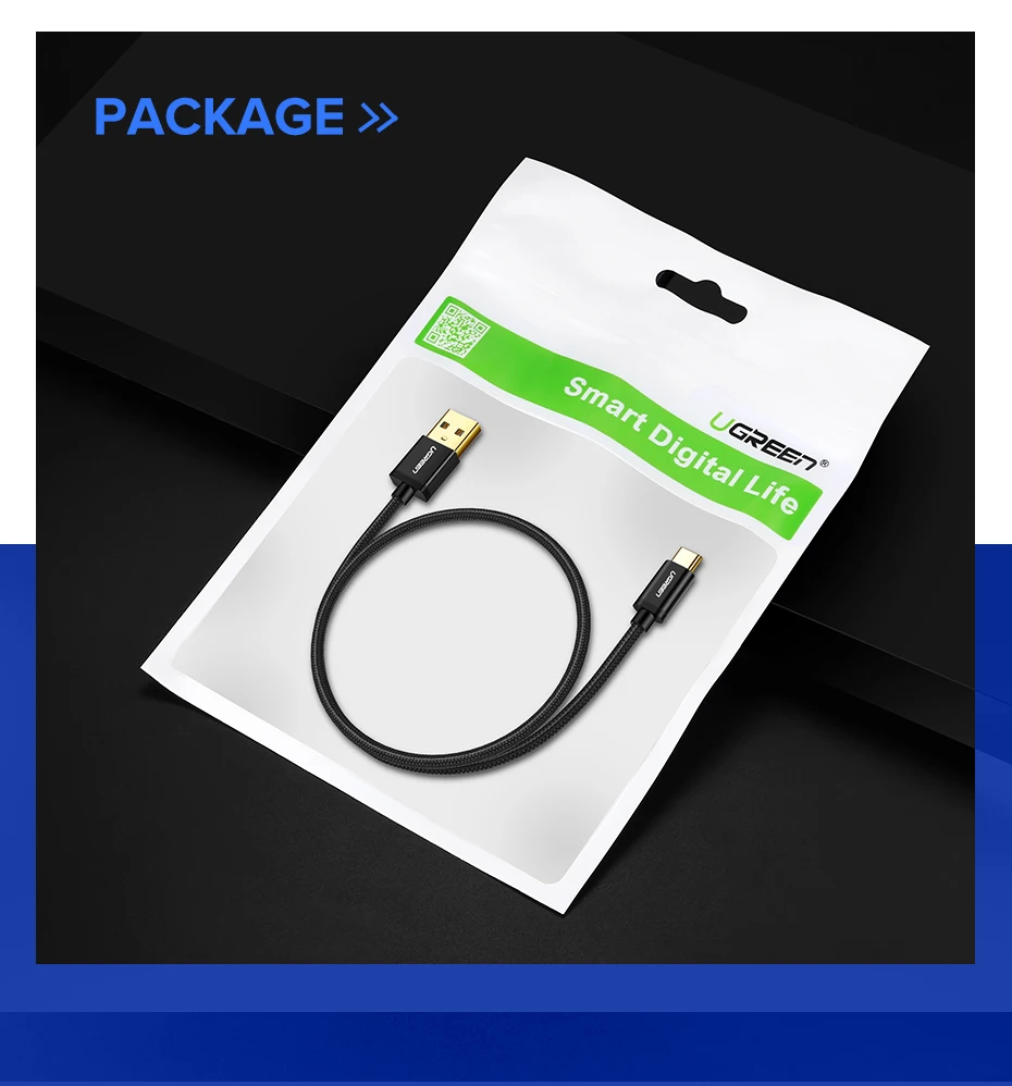 Ugreen usb type C кабель USB C кабель передачи данных для быстрой зарядки для samsung Galaxy S9 S8 Plus мобильный телефон зарядное устройство кабель для Xiaomi Mi 8