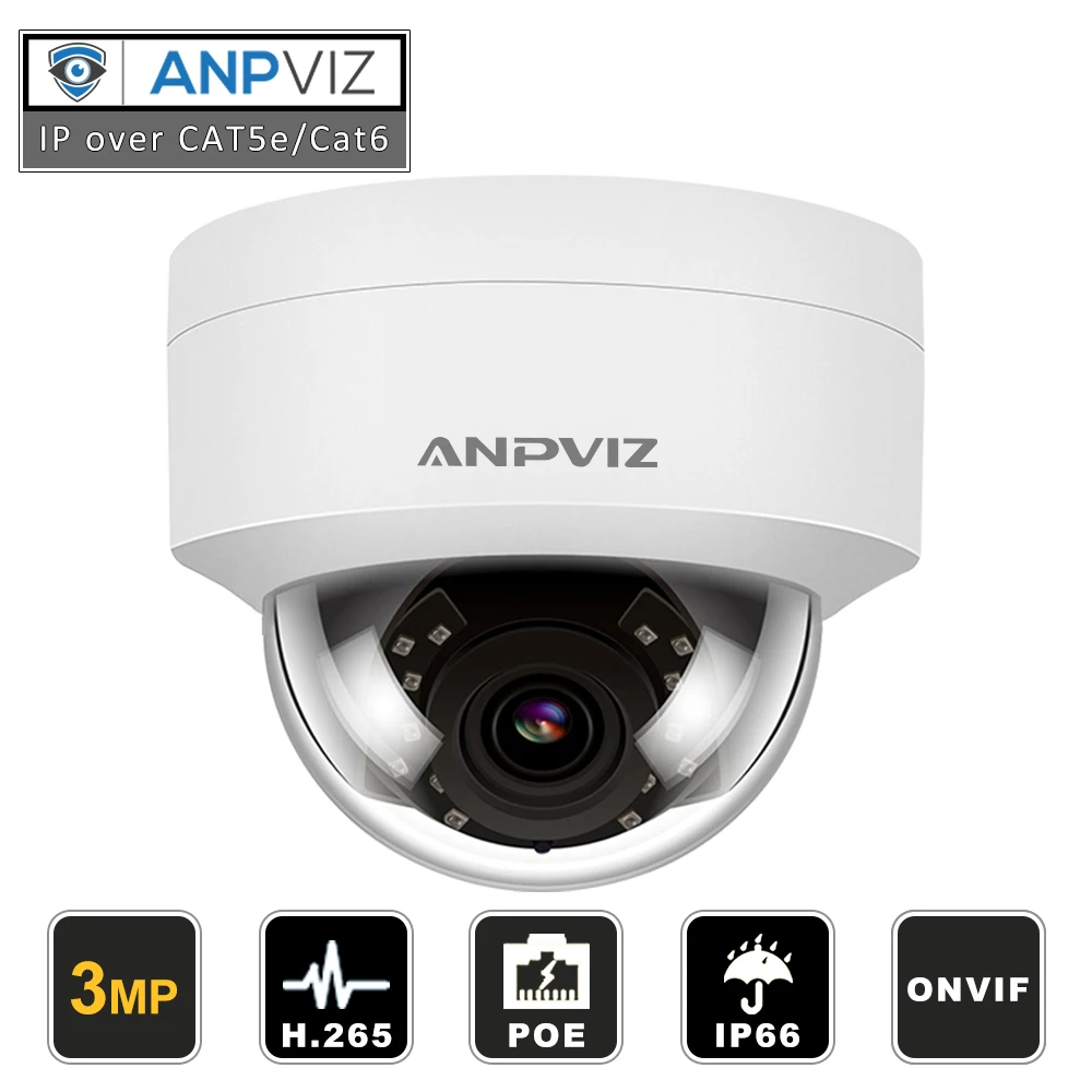 Hikvision Совместимость 3MP PoE IP купольная камера безопасности наружного ночного видения Всепогодная камера ONVIF 2,8 мм Замена с DS-2CD1121-I