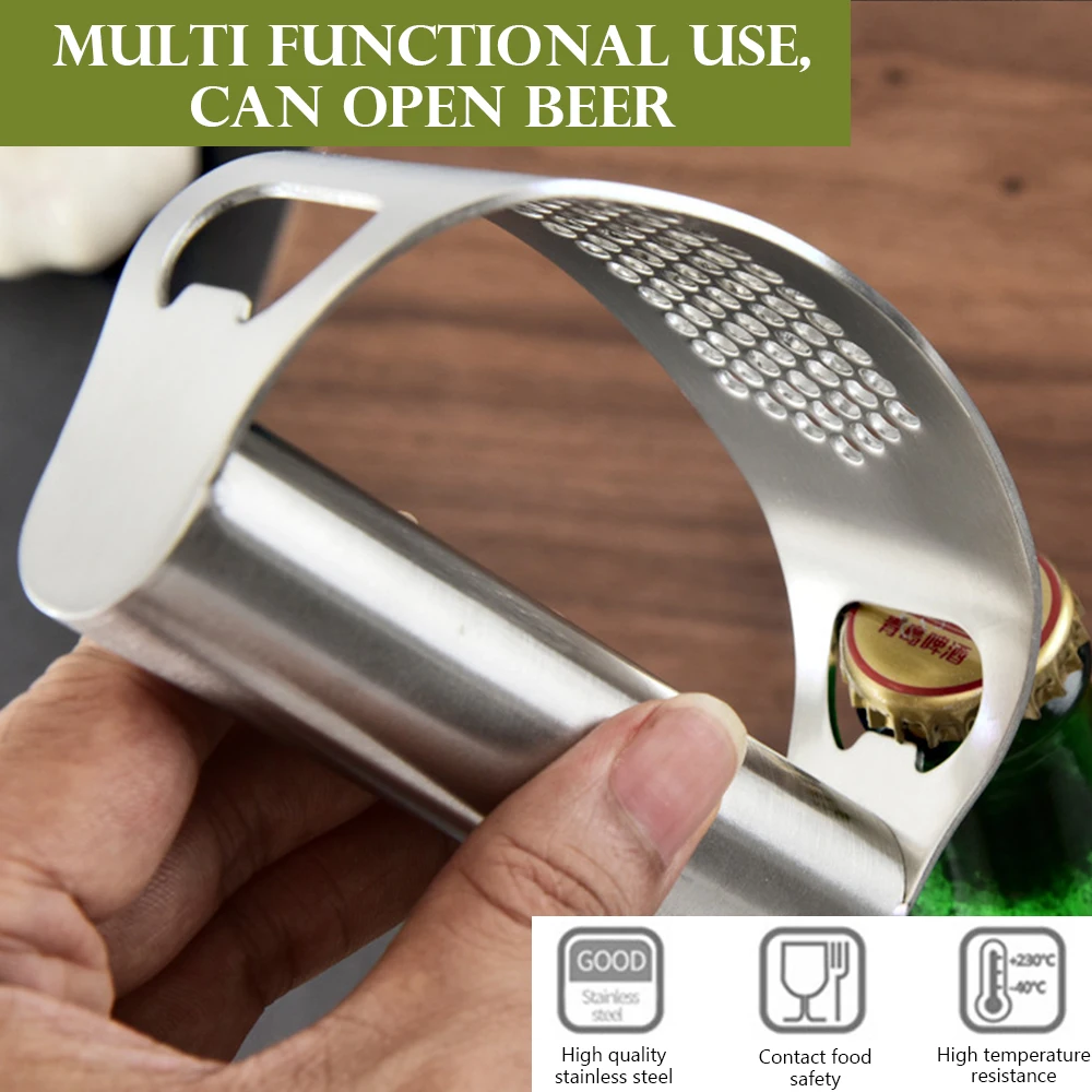 Кухня руководство чеснок Пресс изогнутые нож для измельчения измельчитель