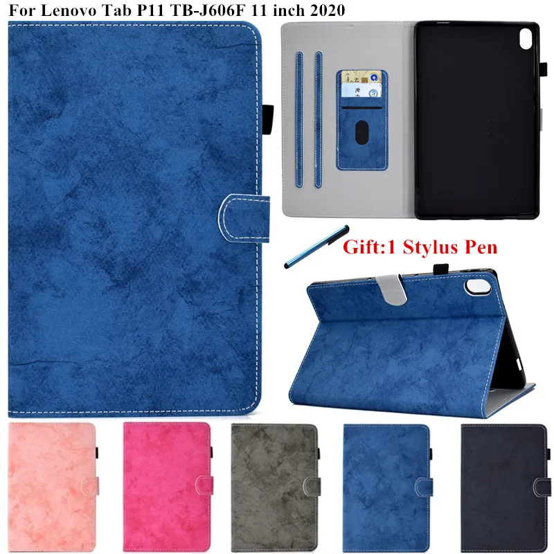 

Чехол-книжка для Lenovo Tab P11, 11 дюймов, с магнитной подставкой, для планшета Lenovo P11, TB-J606F