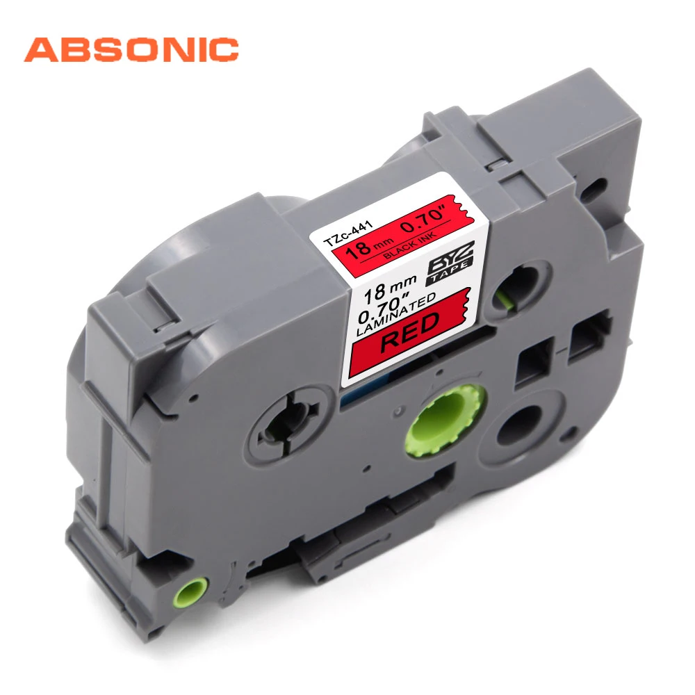 Absoonic 18 мм * 8 м TZe 441 TZ этикетки ленты совместимы для Brother Ptouch TZe441 тег производитель