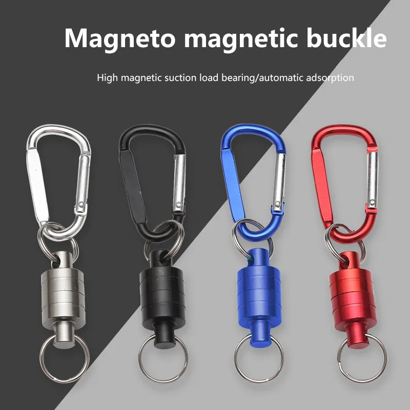 

Strong Magnetic Carabiner Portable Metal Buckle For Outdoor Fishing Mountaineering Keychain Snap Clip Lock Buckle Hook Outdoor