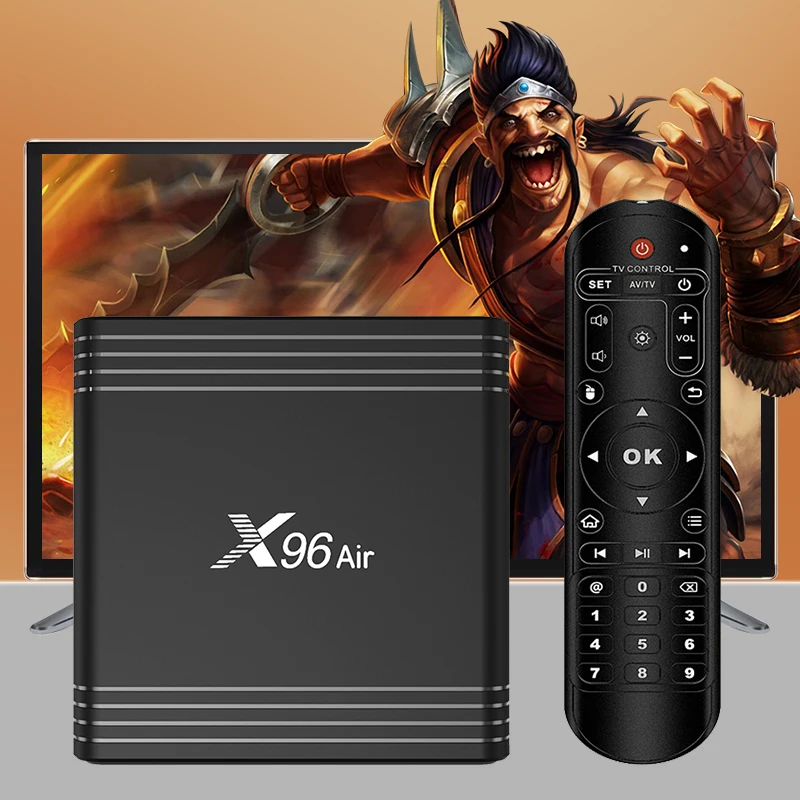 ТВ приставка X96 Air Amlogic S905X3 Android 9 0 4 Гб 64 ГБ 32 wifi 4K 8K 24fps Netflix 2GB16GB Google телеприставка PK