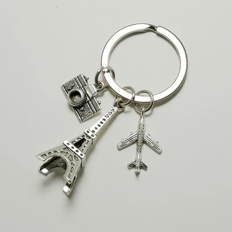 Creative Aircraft Keychain Camera Eiffel Tower Wedding Sha Travel Agency Gift | Украшения и аксессуары