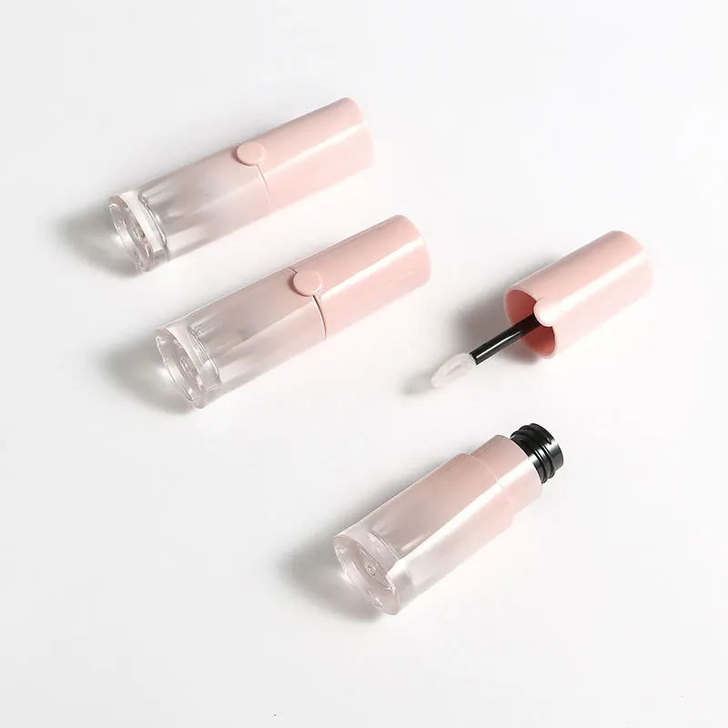 5 мл пустой розовый тюбик для блеска губ DIY пластиковый прозрачный контейнер