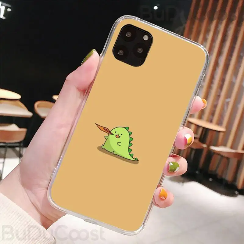 

Cartoon Dinosaur Love Heart Phone Case for iPhone 8 7 6 6S Plus X 5S SE 2020 XR 11 pro XS MAX 12 12Mini