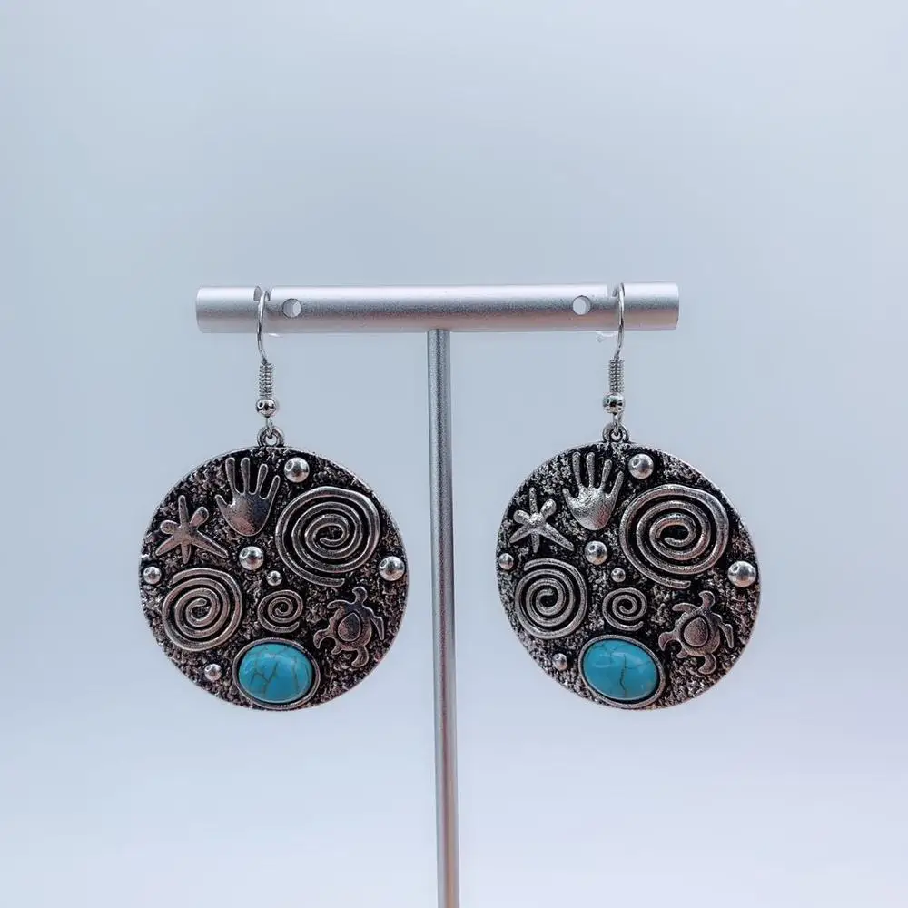 Полированная серебристая полированная медная серьга модные ювелирные серьги