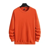 spring autumn mens casual fashion plus size round neck tide brand trendy sweater solid color 10xl 9xl 8xl oversized hoodie