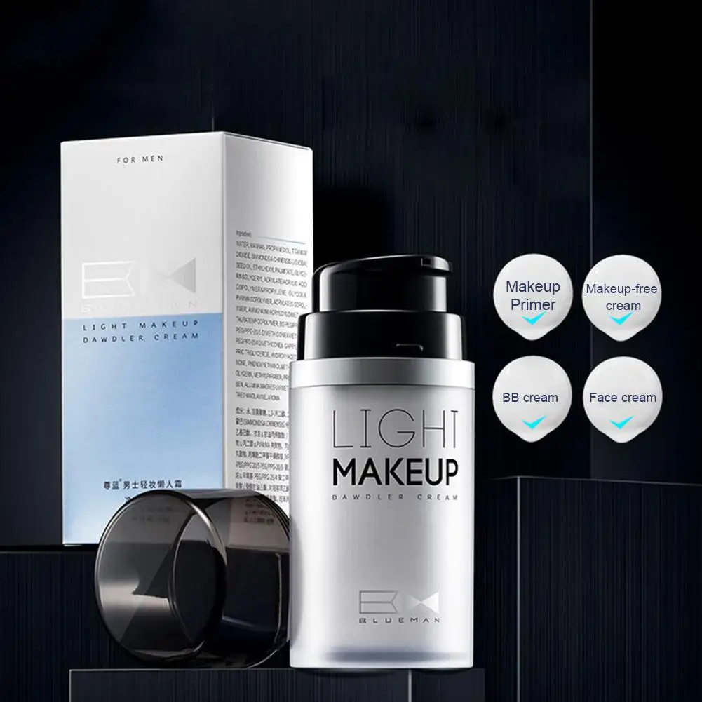 Men's Face Cream Moisturizing Oil-controlling Complexion Brightening Acne Concealing Anti-wrinkle Foundation BB Dropship | Красота и