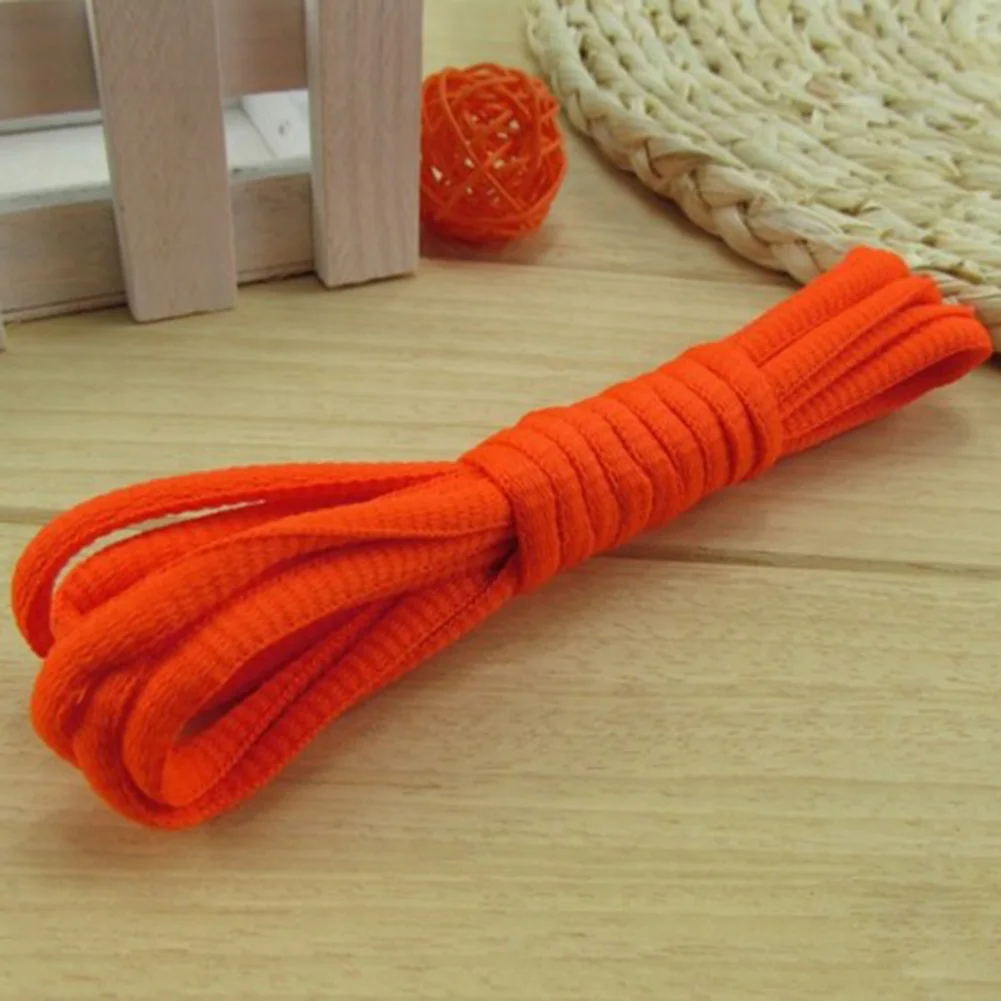 1Pair 130cm Casual Oval Round Shoelaces Men Women Sneakers Boots Shoes Lace Solid Color Shoes String For Adult Sport Shoelace