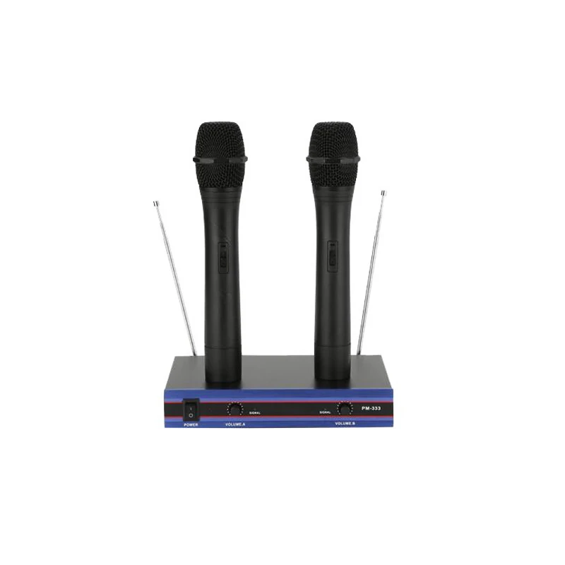 Беспроводной микрофон для домашней аудитории петличный с двумя головками и