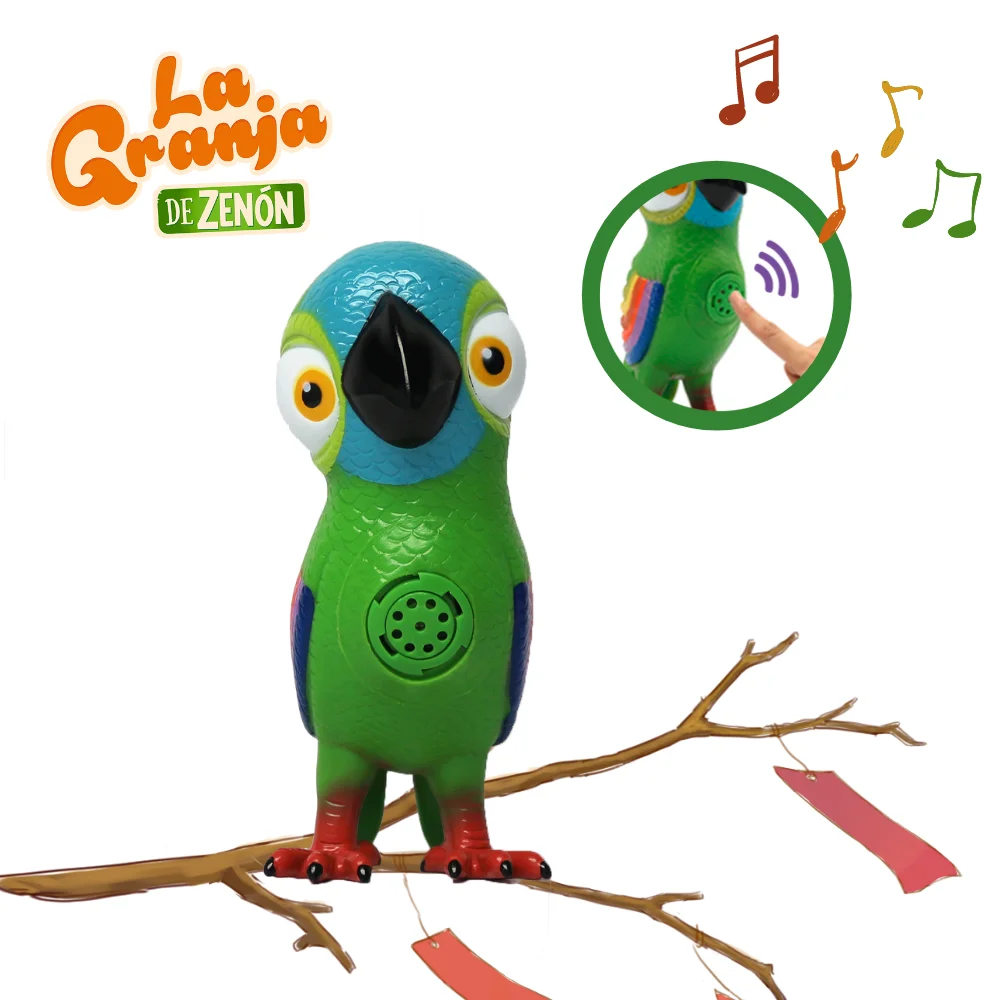 

La Granja De Zenon Stuffed Kawaii cute animal crossing Plush Interactive Toys of Soft PVC-Lorito Pepe among us children's toys